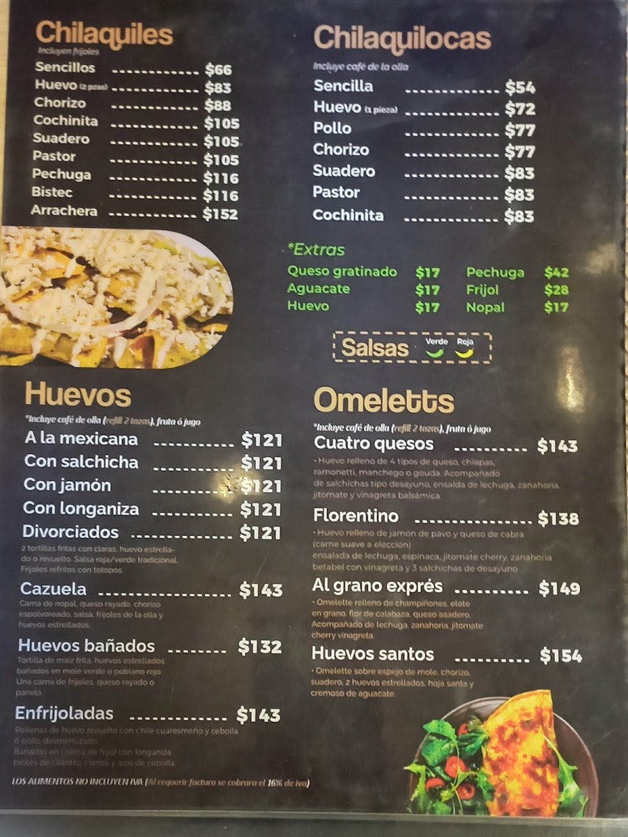 Al Grano Express Menu - Image 1
